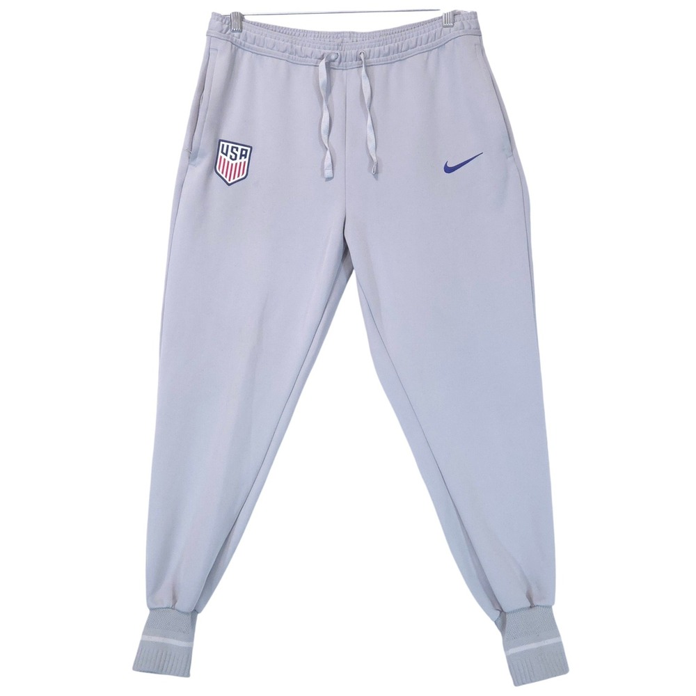 Nike USWNT Dri-FIT Soccer Training Joggers Pants Womens L Gray DO6507-050